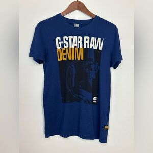 G-Star Raw Denim Blue Graphic Tee